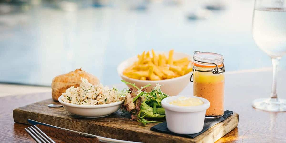 cornish-crab-lunch-at-the-waters-edge-restaurant-greenbank-hotel-falmouth-cornwall-august