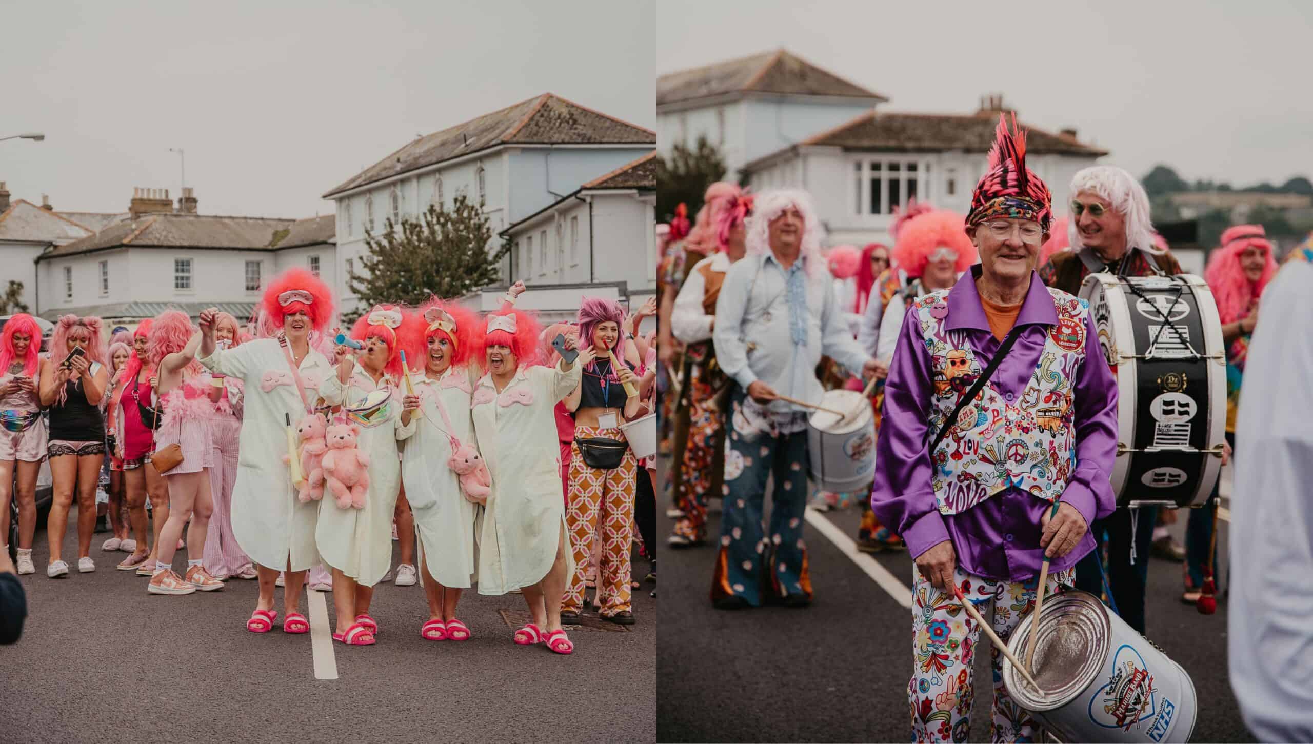 Pink wig parade clearance falmouth