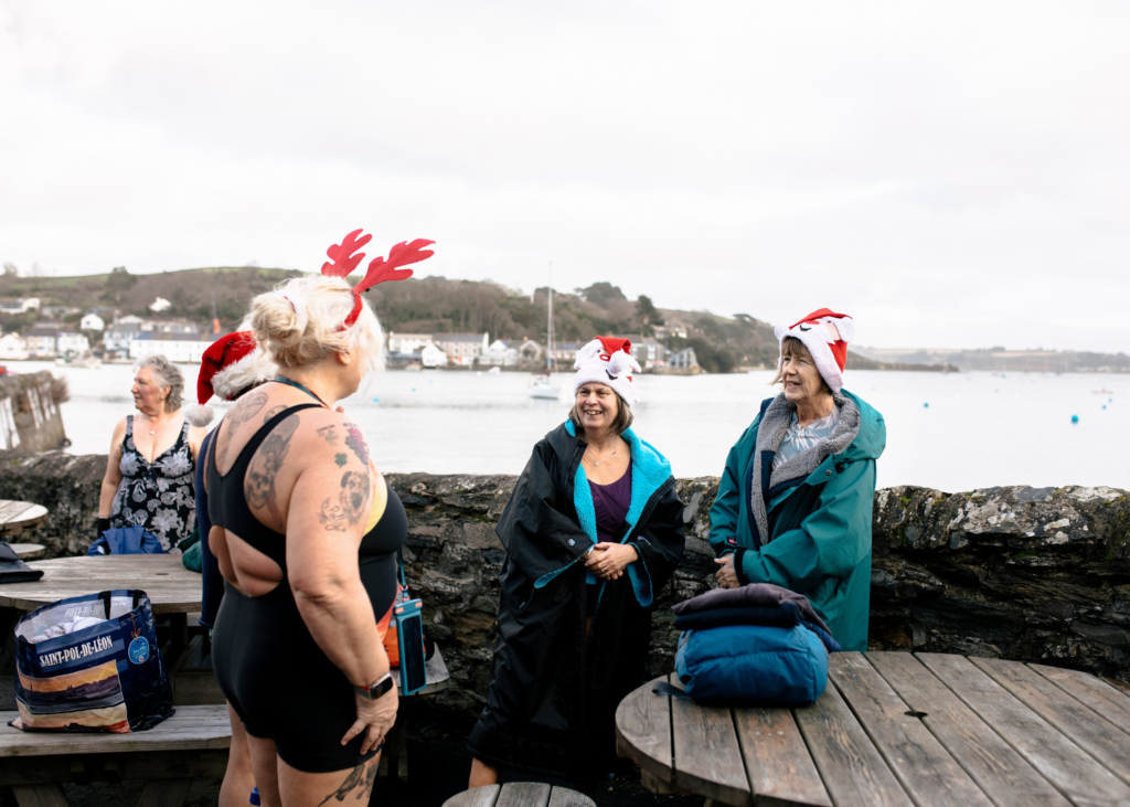 Christmas Swim in Cornwall