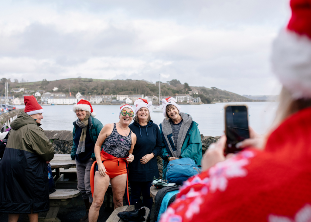 Christmas swim Cornwall
