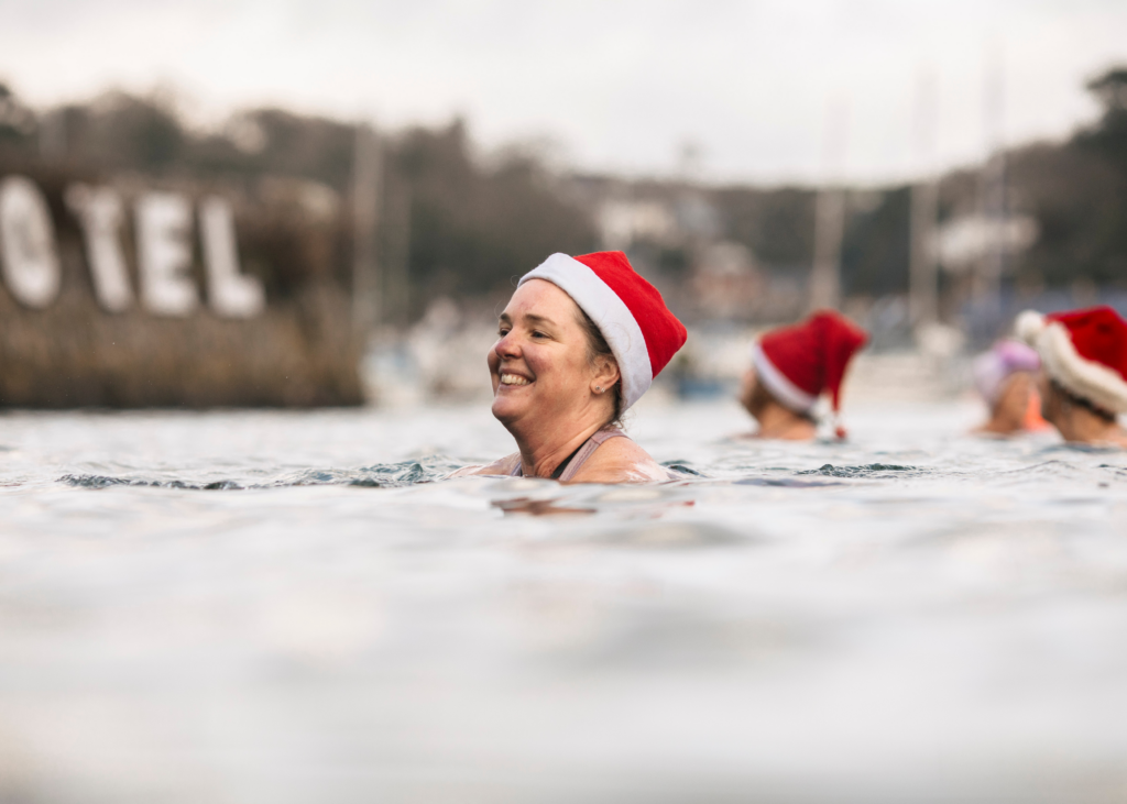 Christmas Swim in Cornwall